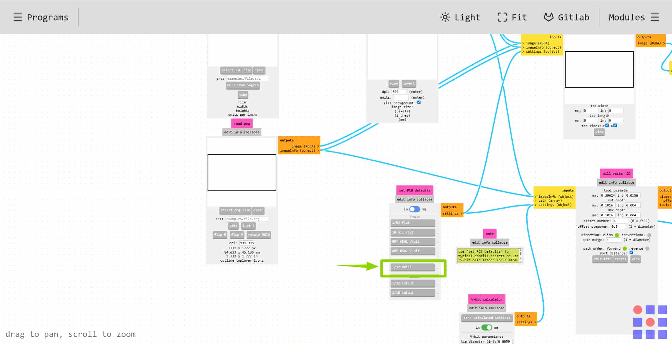 Mods CE G-code generation