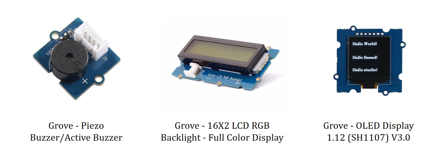 Three output devices