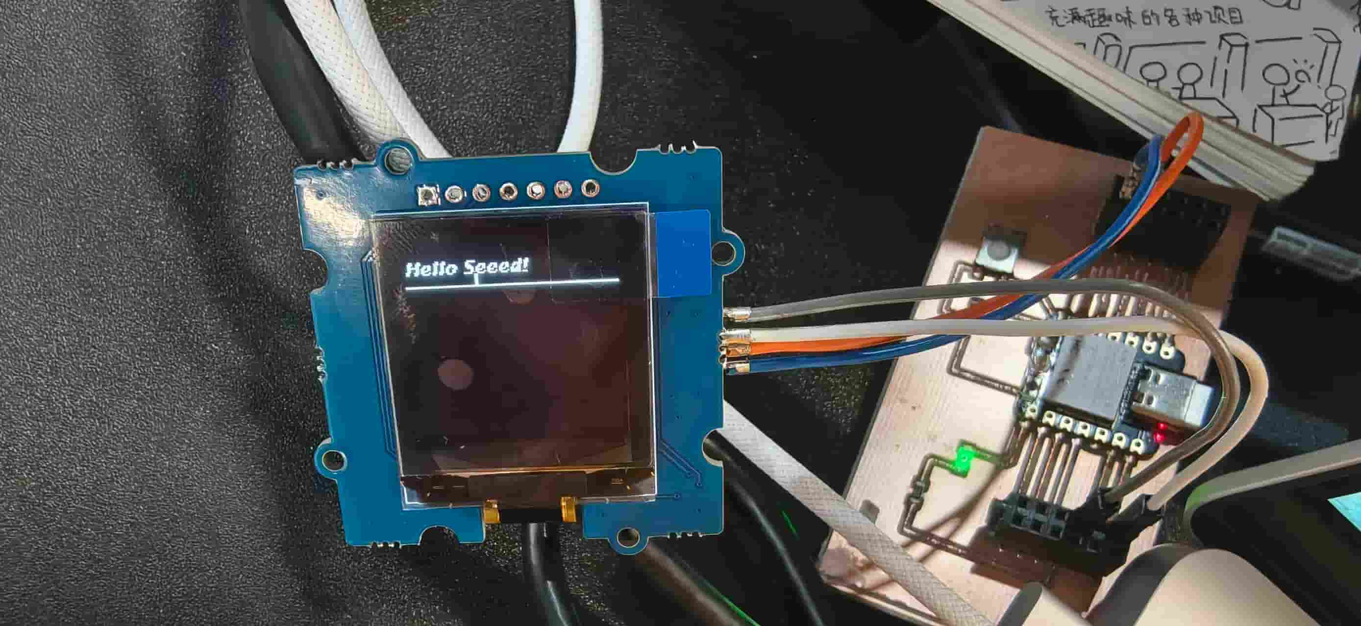 OLED on custom board