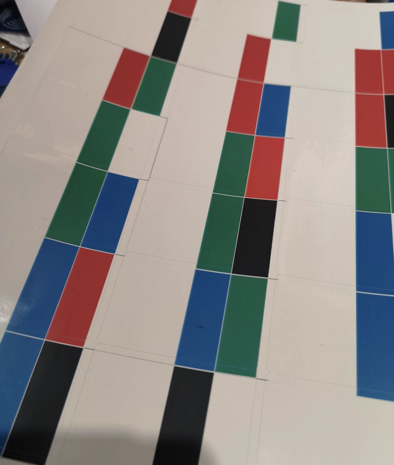Colour-encoded photo strips