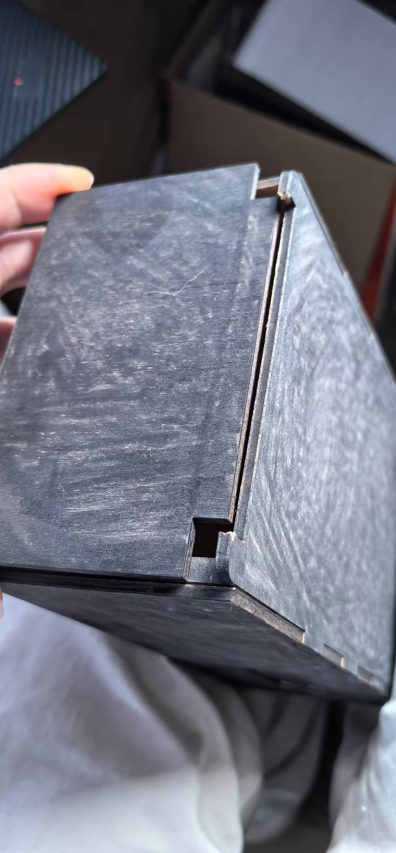 Voice Keeper plywood rotary cover