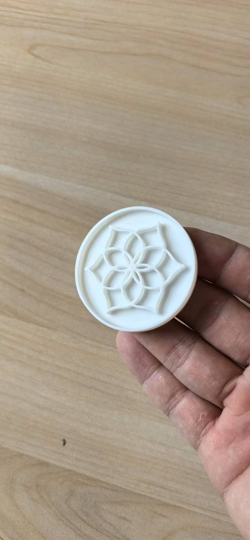 3D-printed Voice Keeper logo master