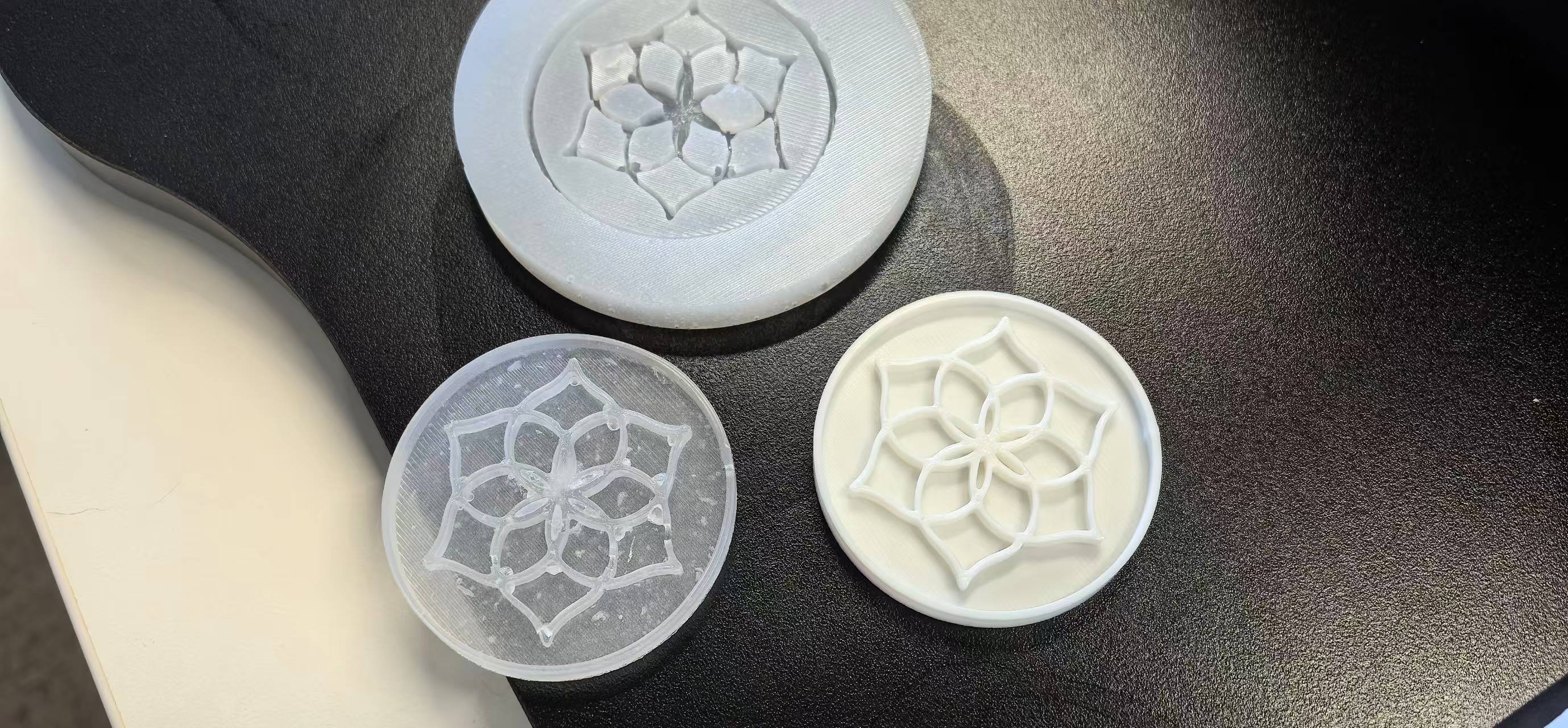 The results of the AB resin cast