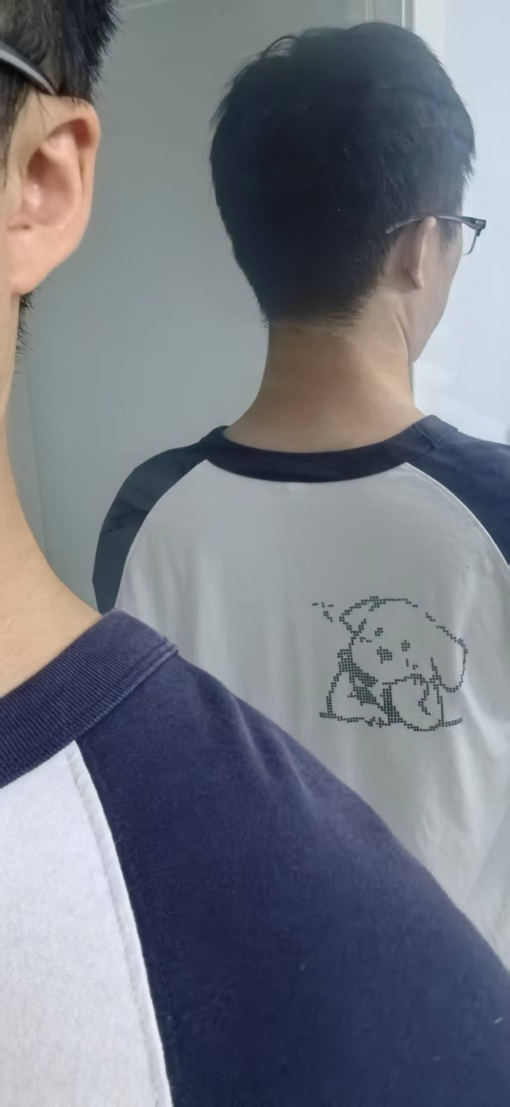Wearing T-shirt