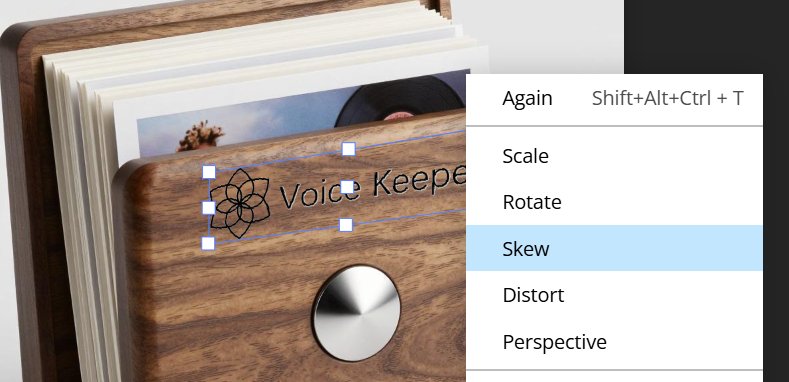 Photopea skew