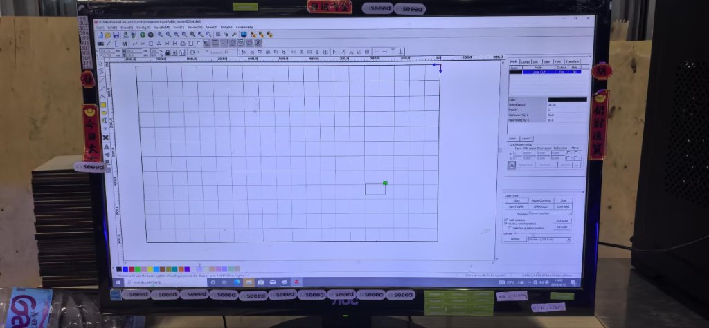 PC running laser control software