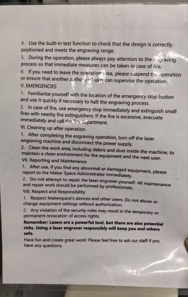 Additional safety instructions