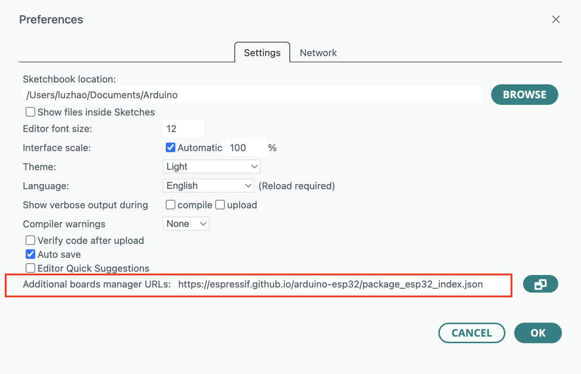 Board manager settings