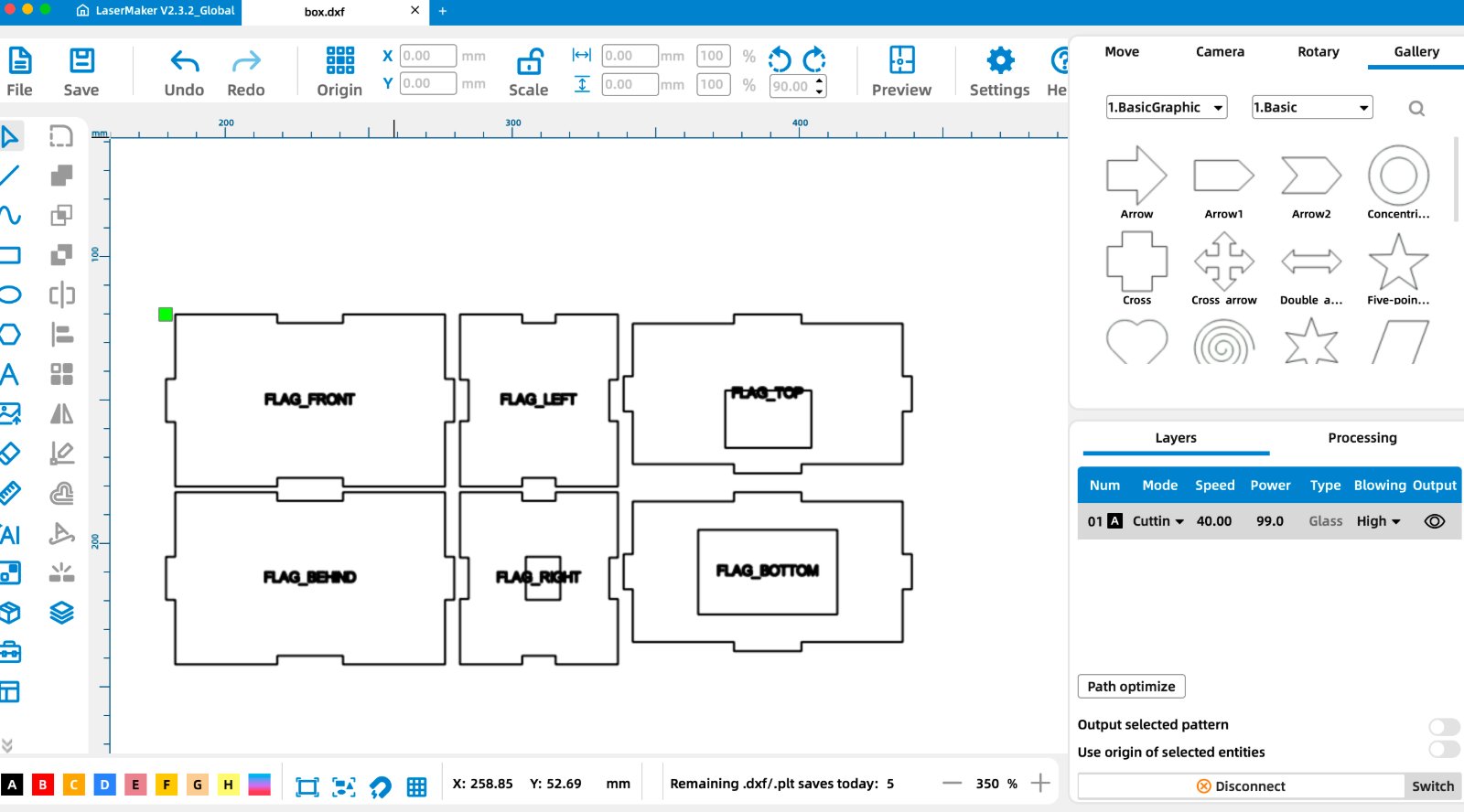 2D CAD screenshot