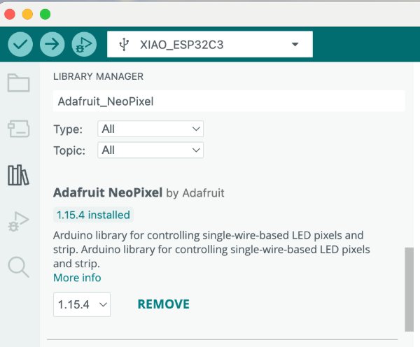 Library Manager — Adafruit NeoPixel