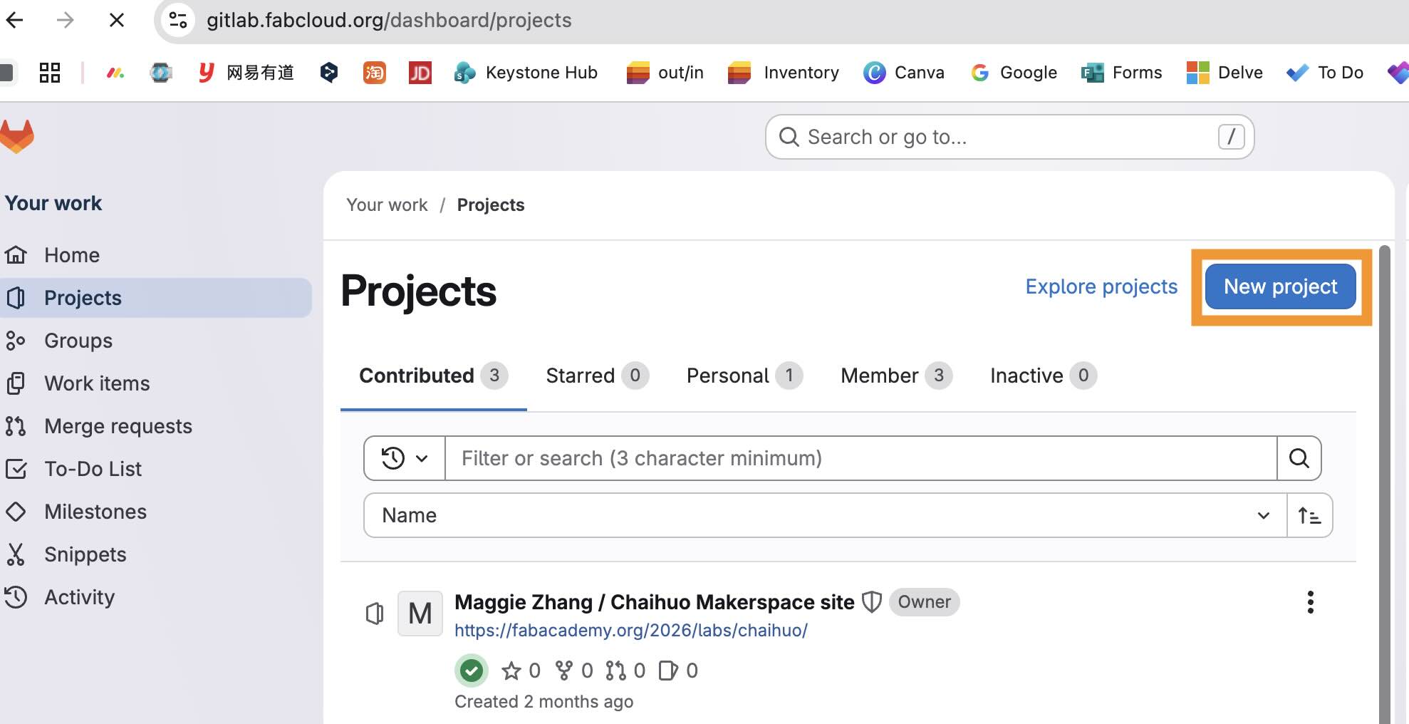 GitLab login with Fablabs