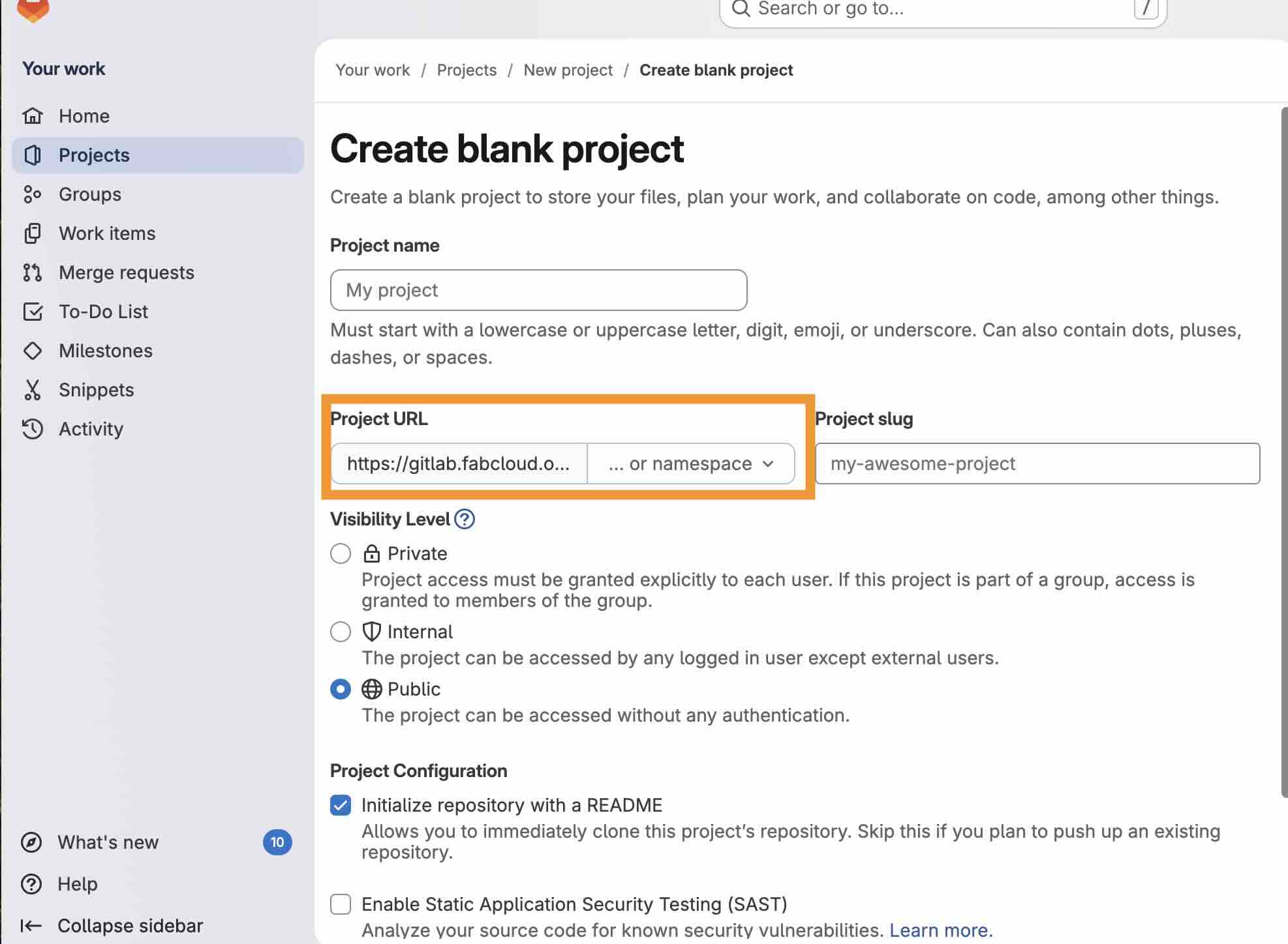 GitLab login with Fablabs
