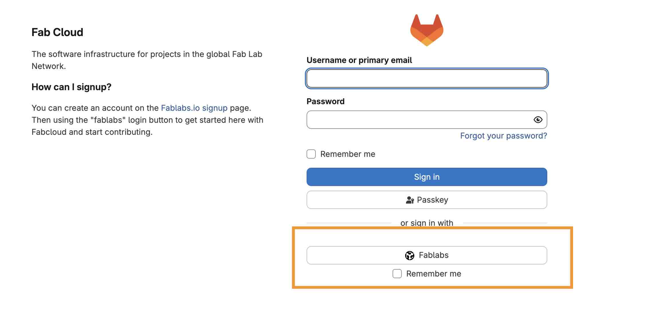 GitLab login