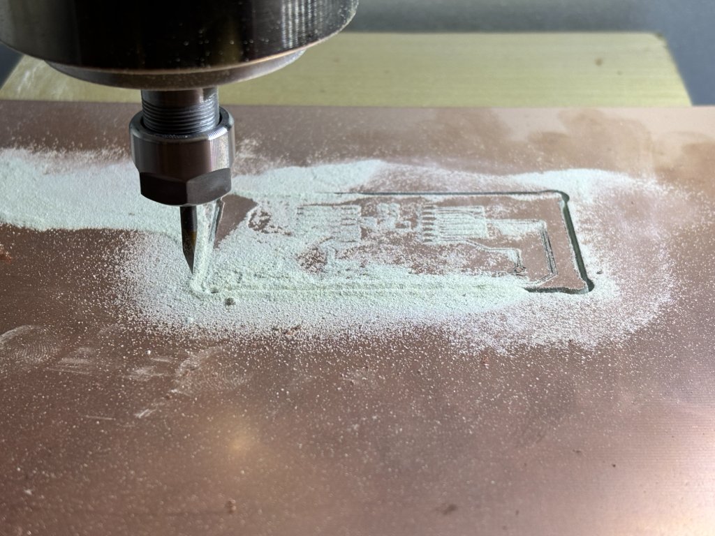 Milling run in progress