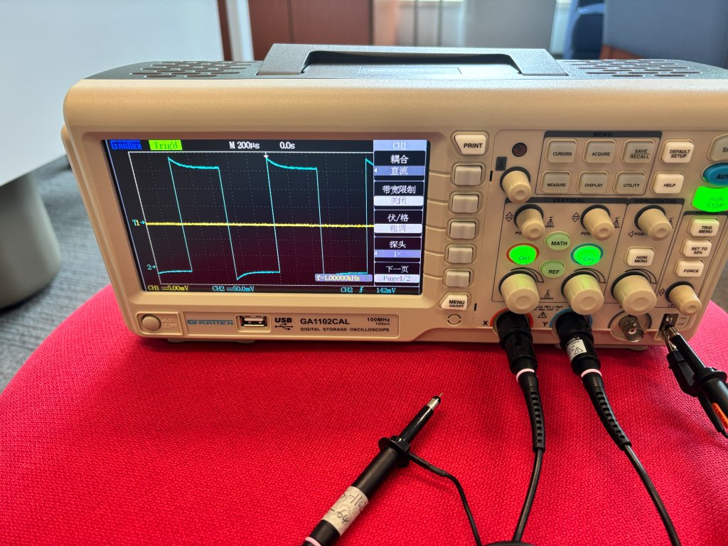 OWON EDS102CV probe compensation — tip and ground on calibration terminal