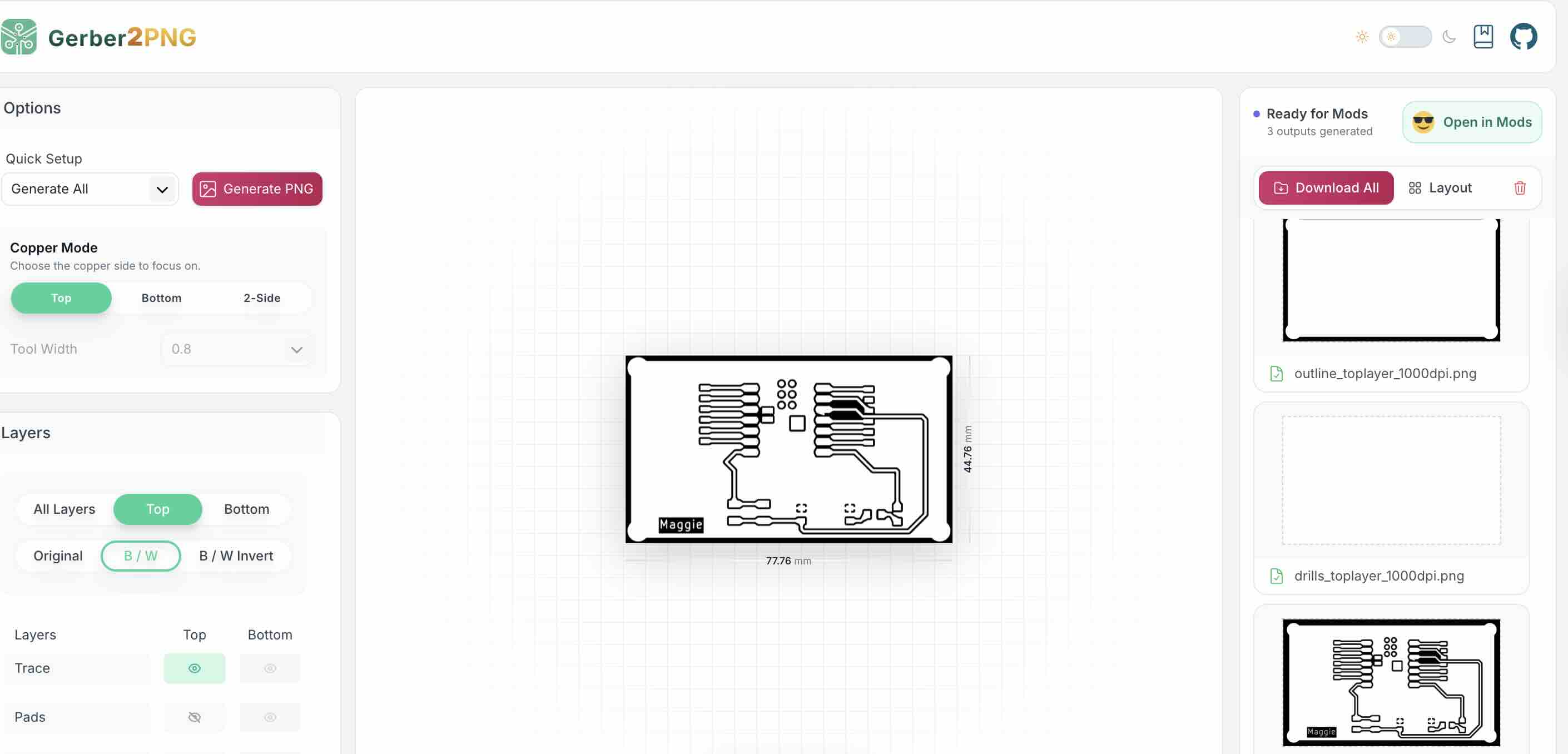 Online Gerber viewer