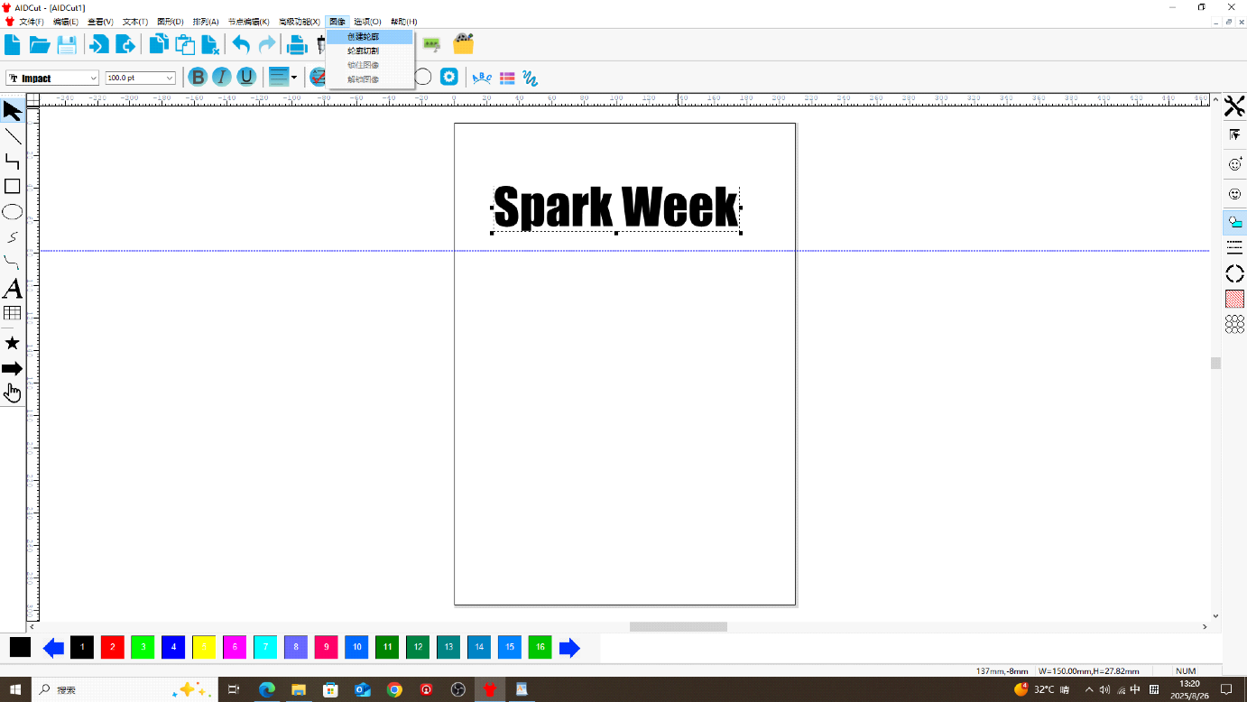 Select font and font size
