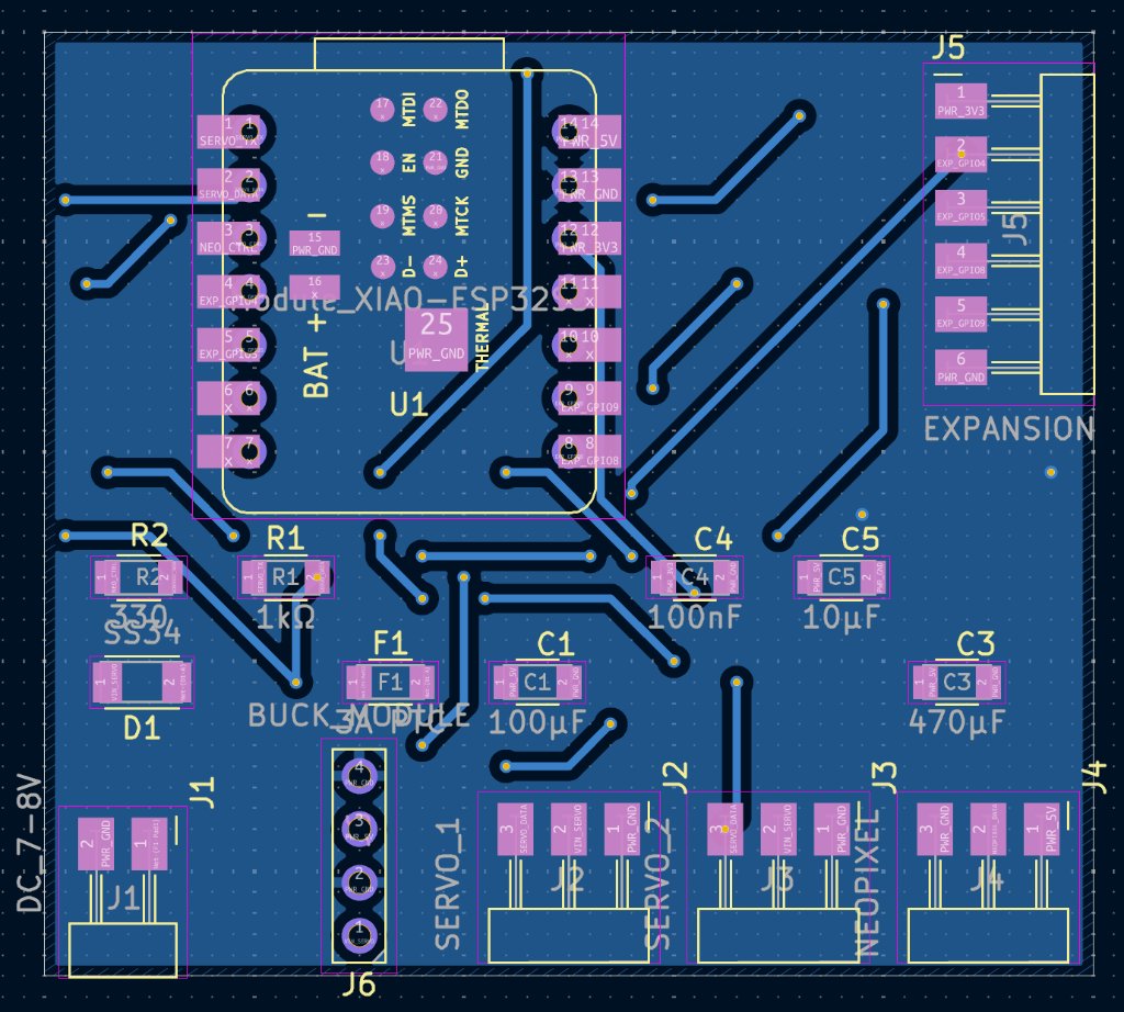 JeLamp carrier PCB back view