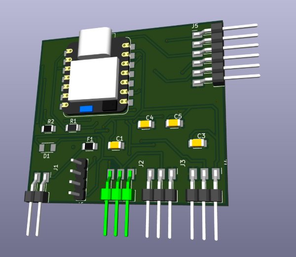 JeLamp carrier PCB 3D view