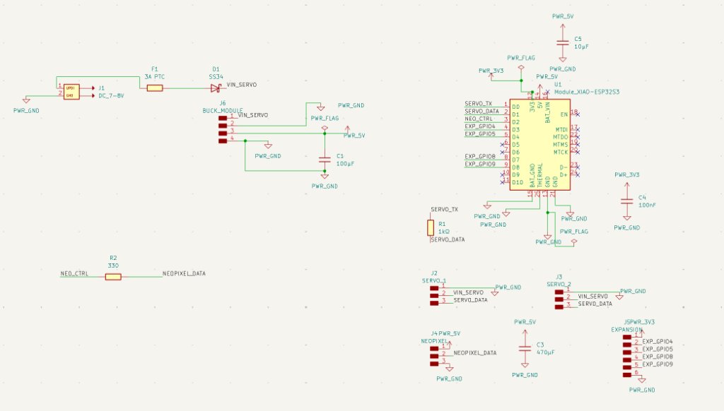 Final JeLamp carrier PCB schematic