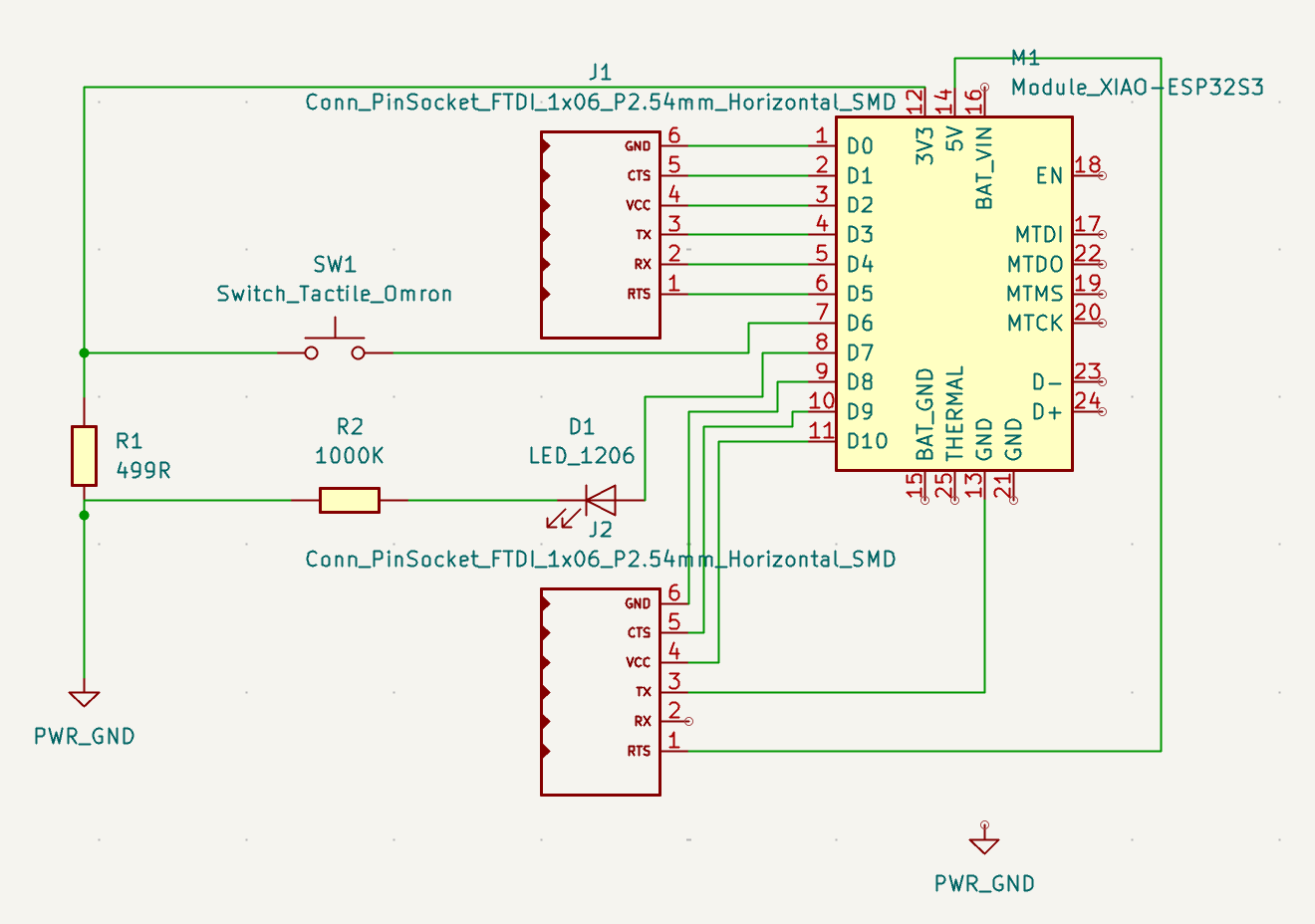 Schematic in KiCad