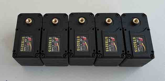 Feetech STS3215 servo selection