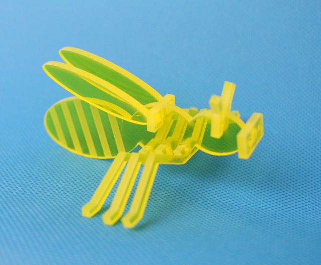 Adobe Illustrator: 2D vector layout for laser-cut Bumblebee assembly