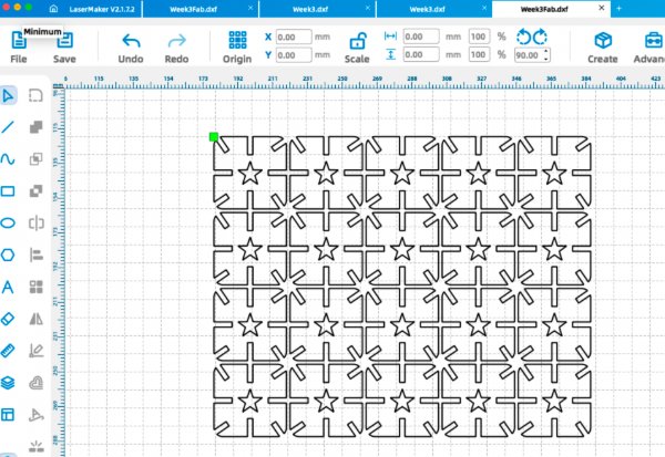Array copies for tiled pattern
