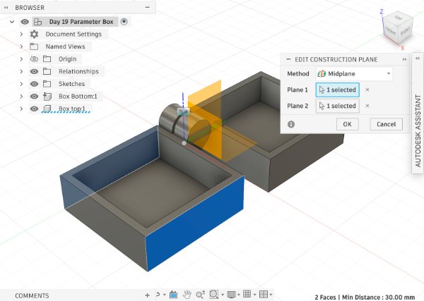 Fusion 360 hinged box design step 15
