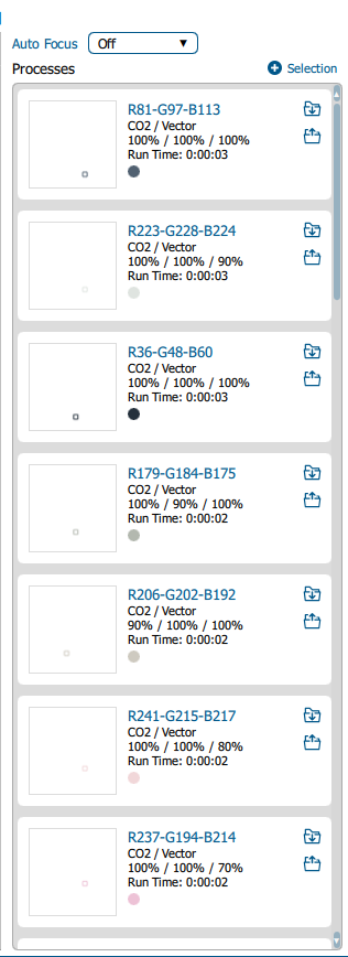 Epilog Software Settings