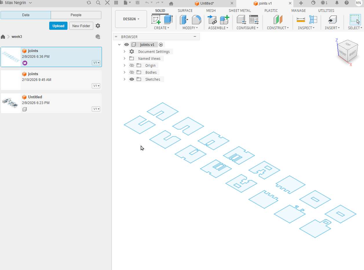 Joints in Fusion 360
