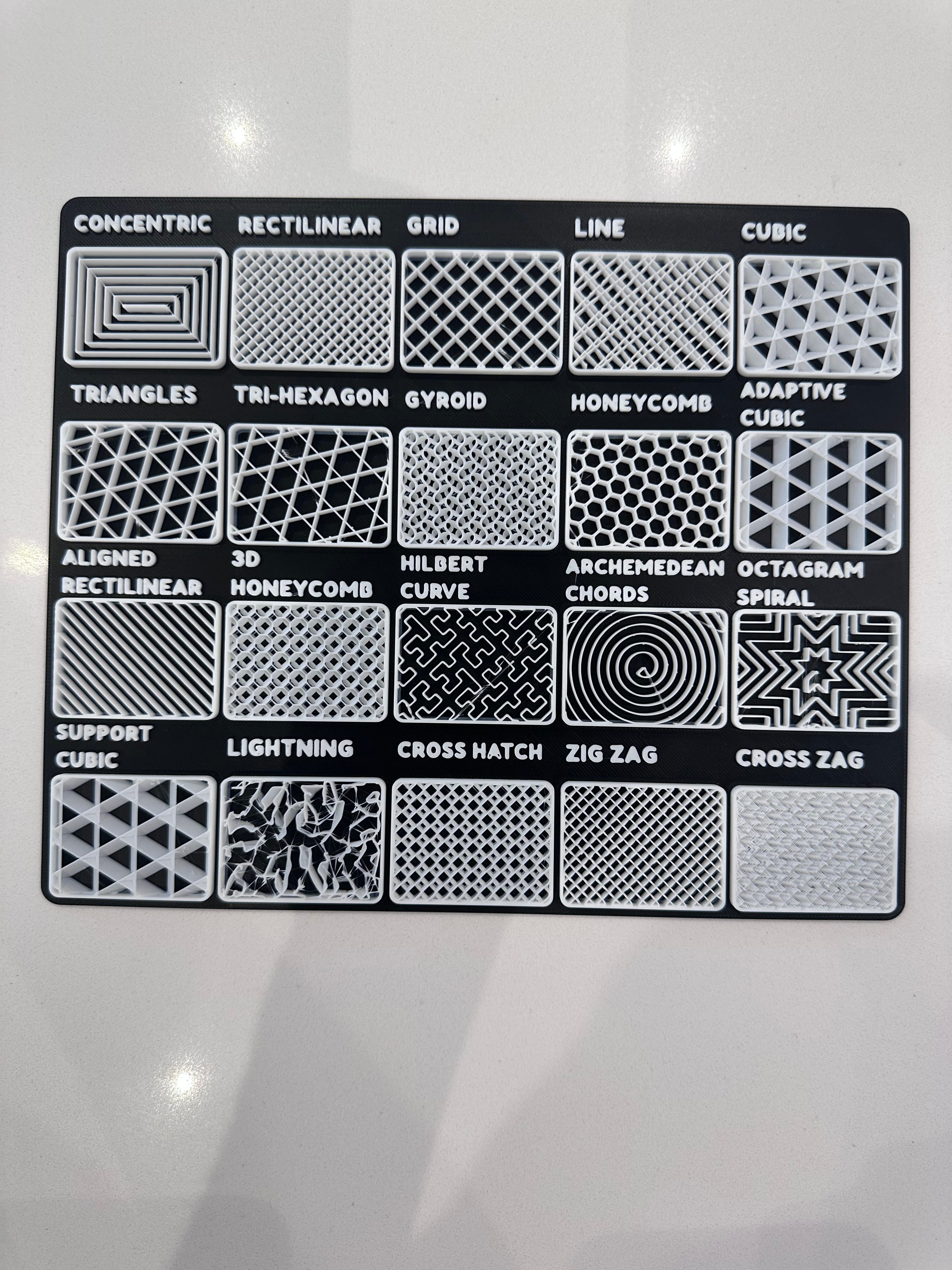 All 20 Infill Reference Card