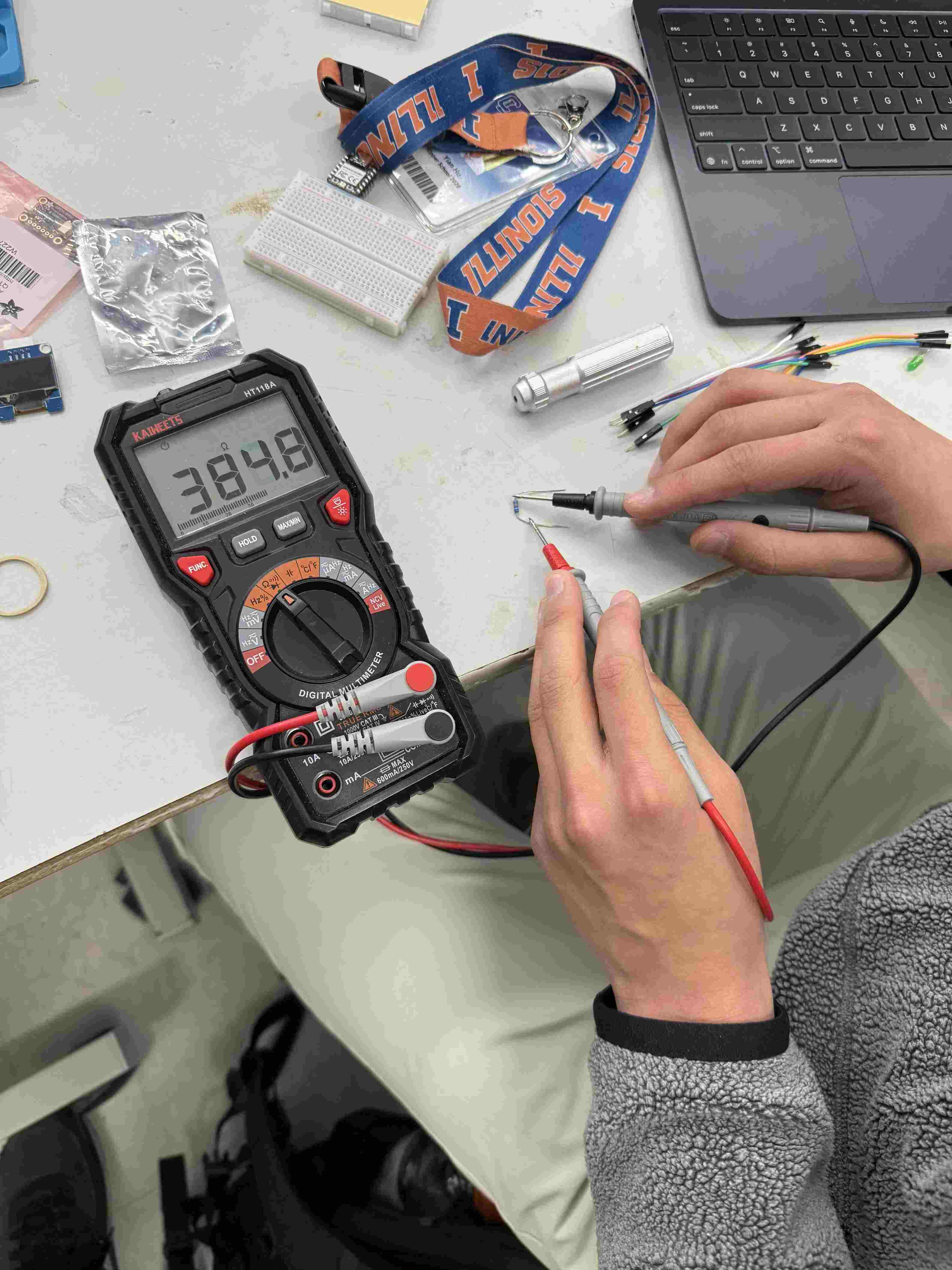 Multimeter Resistor Testing