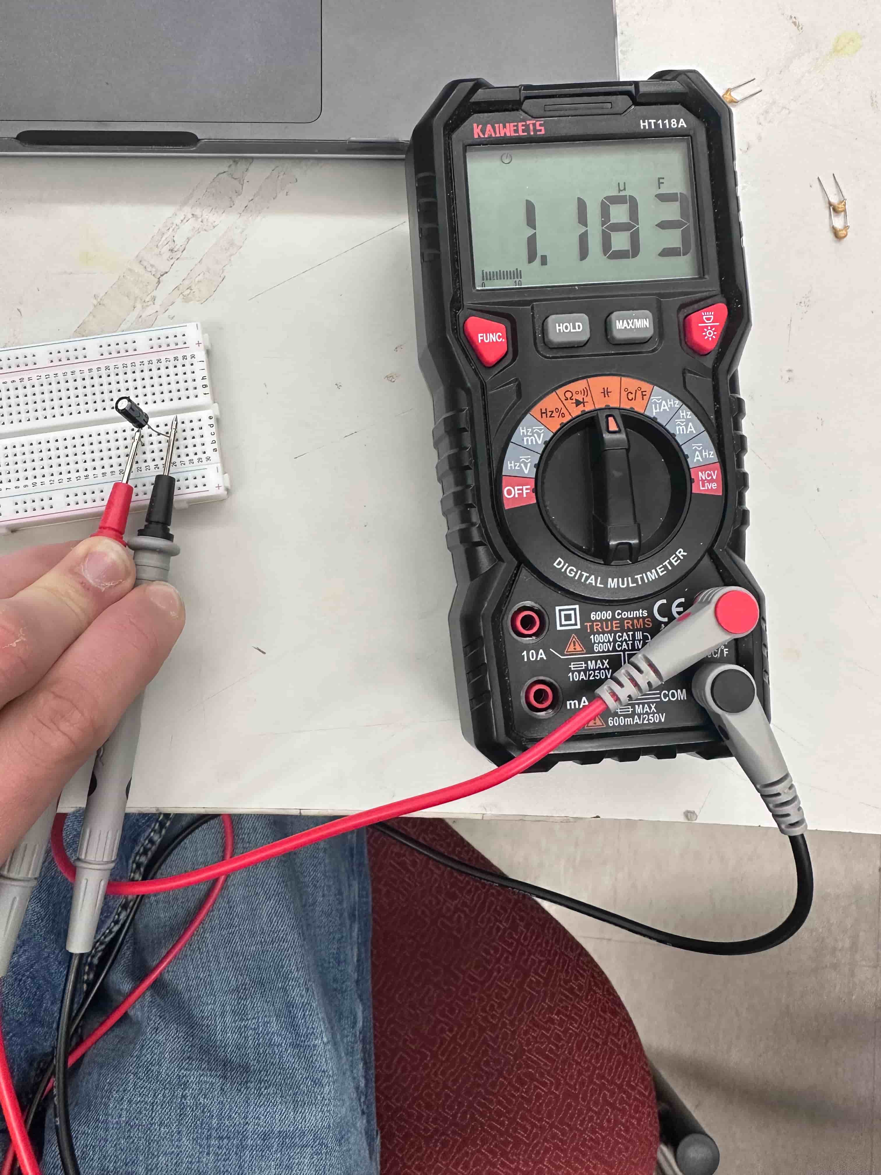 Testing Capacitors with Multimeter