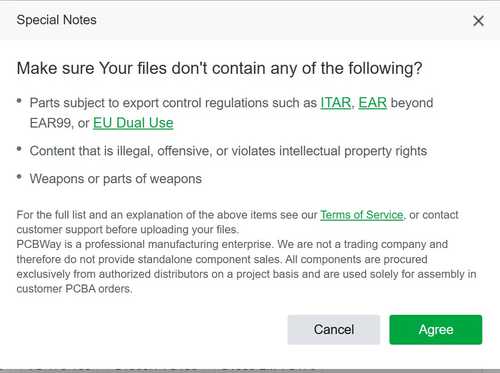 Special notes agreement