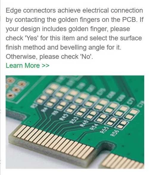 Edge connector option
