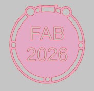 Fab text center piece