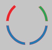 red, green, and blue pieces