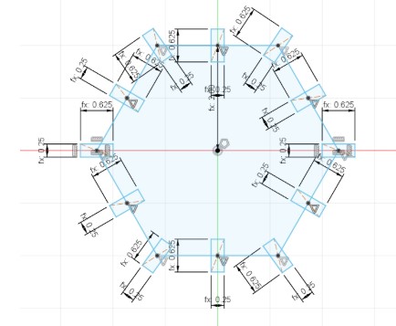 Polygon sketch with parameters