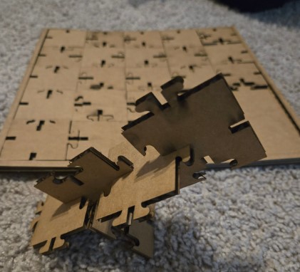Sample puzzle assembly