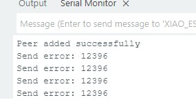 Send error on board 1