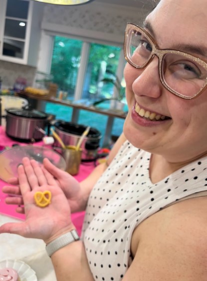 A pretzel made of Beeswax