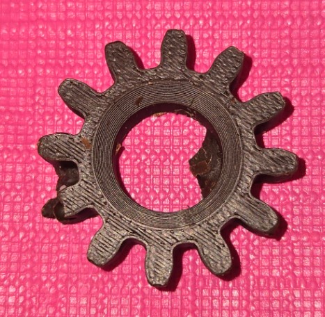 A gear made of chocolate