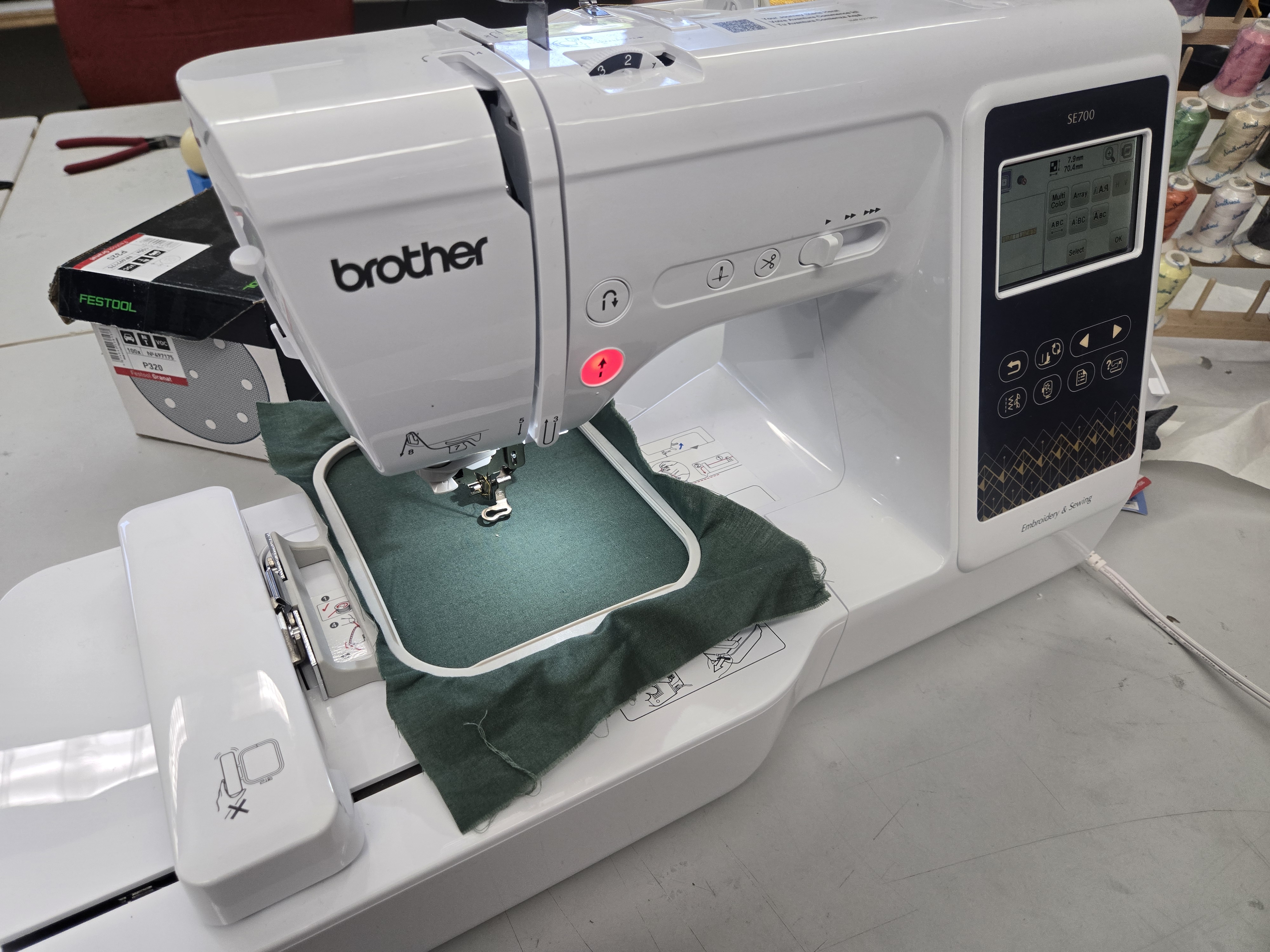 The machine all set up