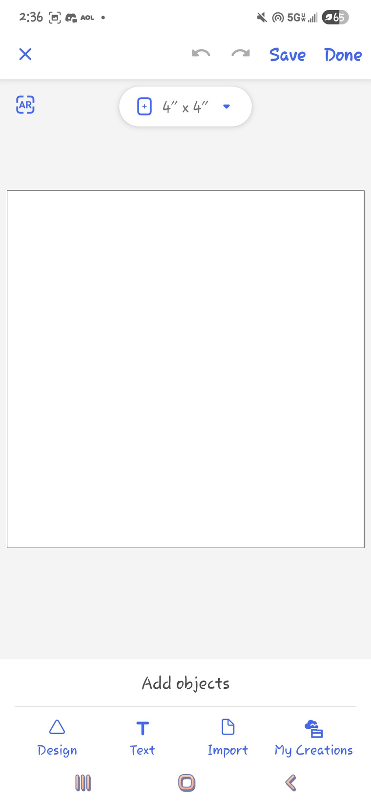 new drawing in the artspira app