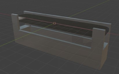 image of a conveyor belt using the rubber and metal materials