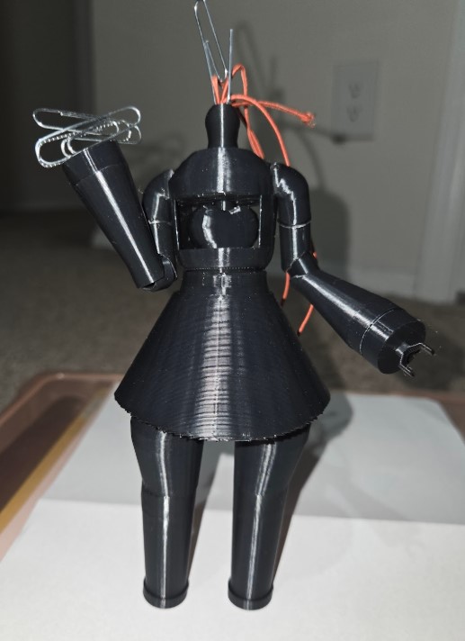 Assembled Doll with magnetic hands