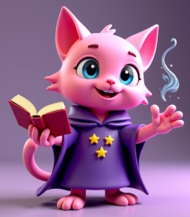 Meshy 6 generated wizard cat model