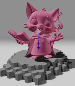 Meshy 4 generated wizard cat model