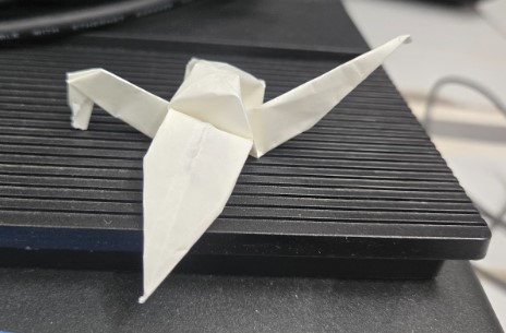 Paper Crane made by a student